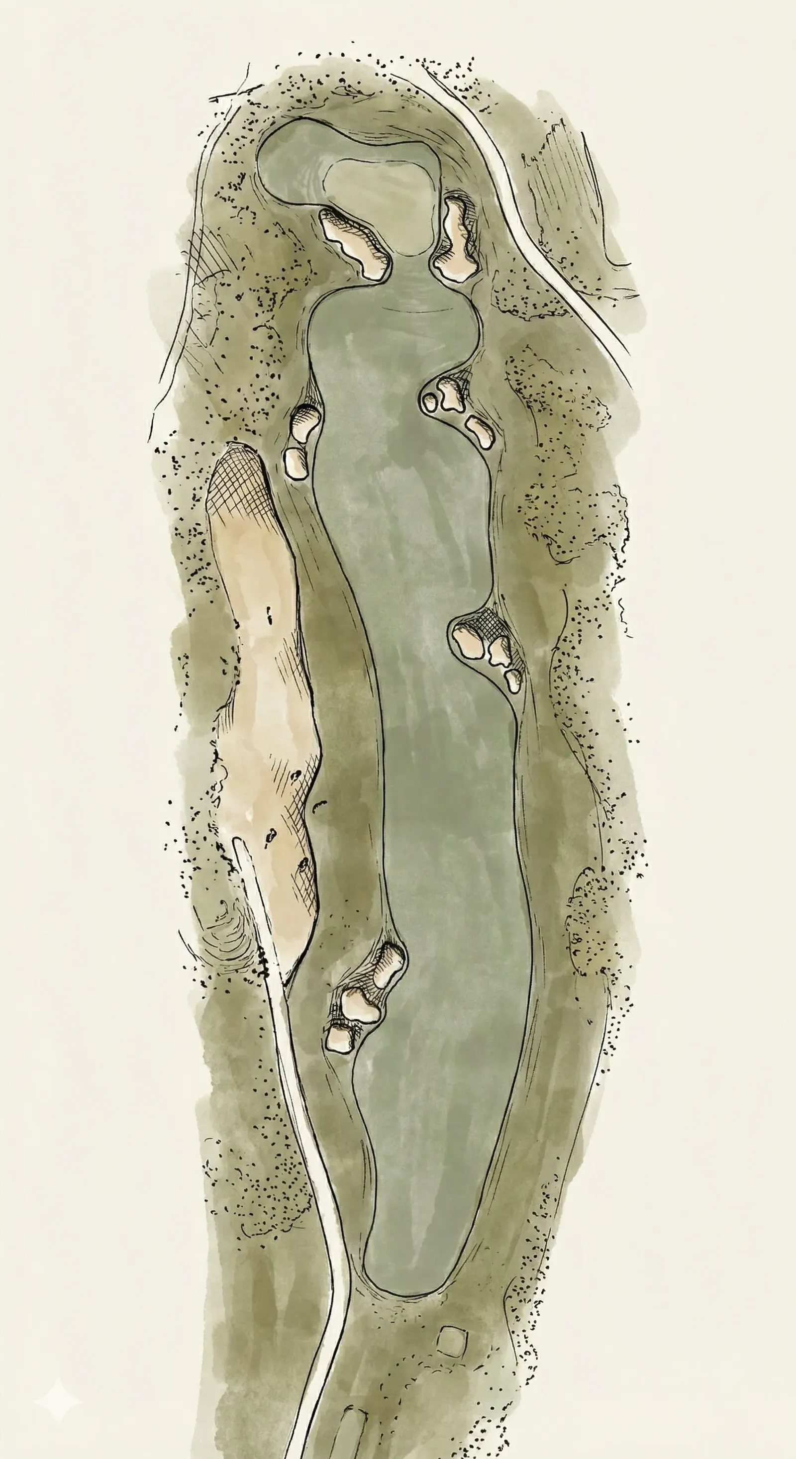 Hole 16 at Aronimink